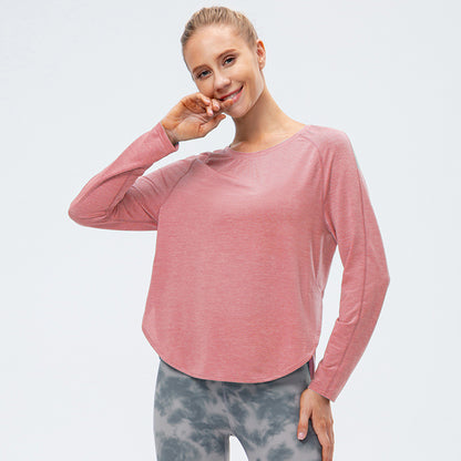 Damen Atmungsaktives Langarmshirt mit innovativem Design und Rückenschnitt Stalluxe