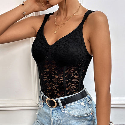 Damen Spitzenbody mit verführerischen Details Stalluxe
