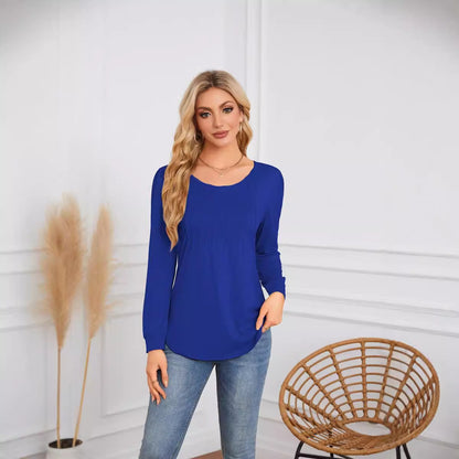 Damen elegante und bequeme Bluse mit Rippenstruktur Stalluxe
