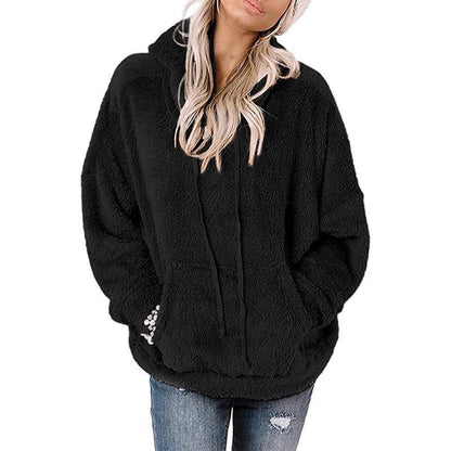 Women's Plush Fleece Pullover Hoodie Stalluxe