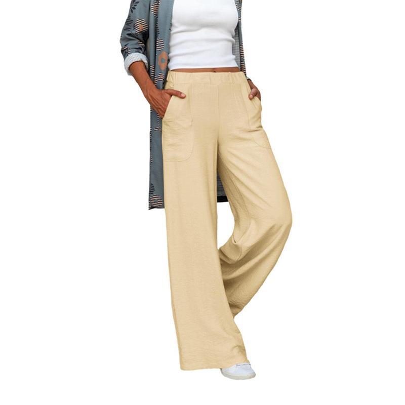 Damen Weite Freizeithose mit elastischem Bund und praktischen Seitentaschen Stalluxe