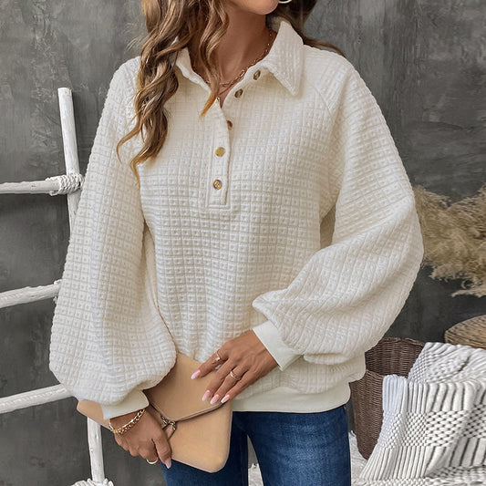 Damen Kuscheliger Waffel-Pullover Stalluxe