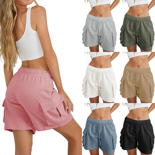 Damen lässige Freizeithose mit komfortablem Gummibund und praktischen Seitentaschen Stalluxe