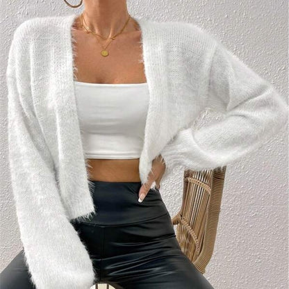 Damen kuschelige Strickjacke Stalluxe