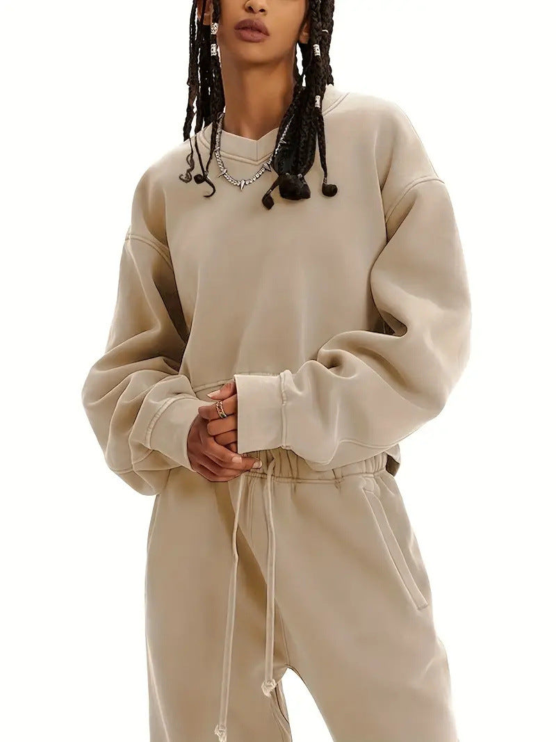 Damen gemütlicher Oversized Sweatpullover mit lässigem Schnitt Stalluxe