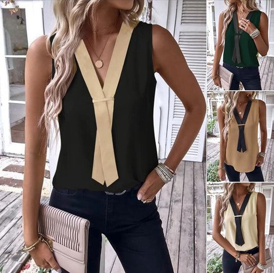 Damen elegante Bluse mit Schnürung Stalluxe