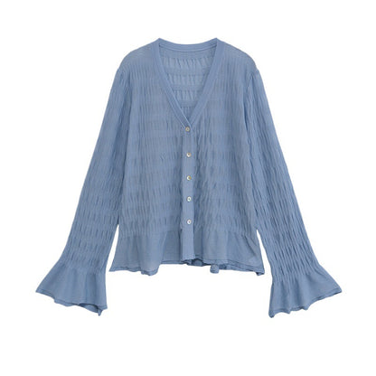Damen Strickjacke mit weiten Ärmeln und Knopfdetails Stalluxe