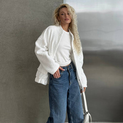 Damen Cozy Strickjacke mit Knopfdetails und weichem Material Stalluxe