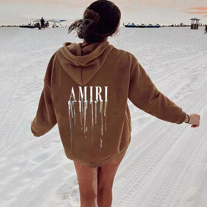 Damen Kapuzenpullover mit künstlerischem Druck Stalluxe