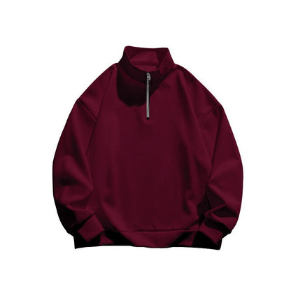 Damen Sportlicher Stehkragen Pullover mit Reißverschluss Stalluxe