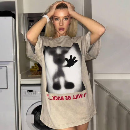 Damen Oversized Sweatshirt mit kreativem Grafischem Motiv Stalluxe