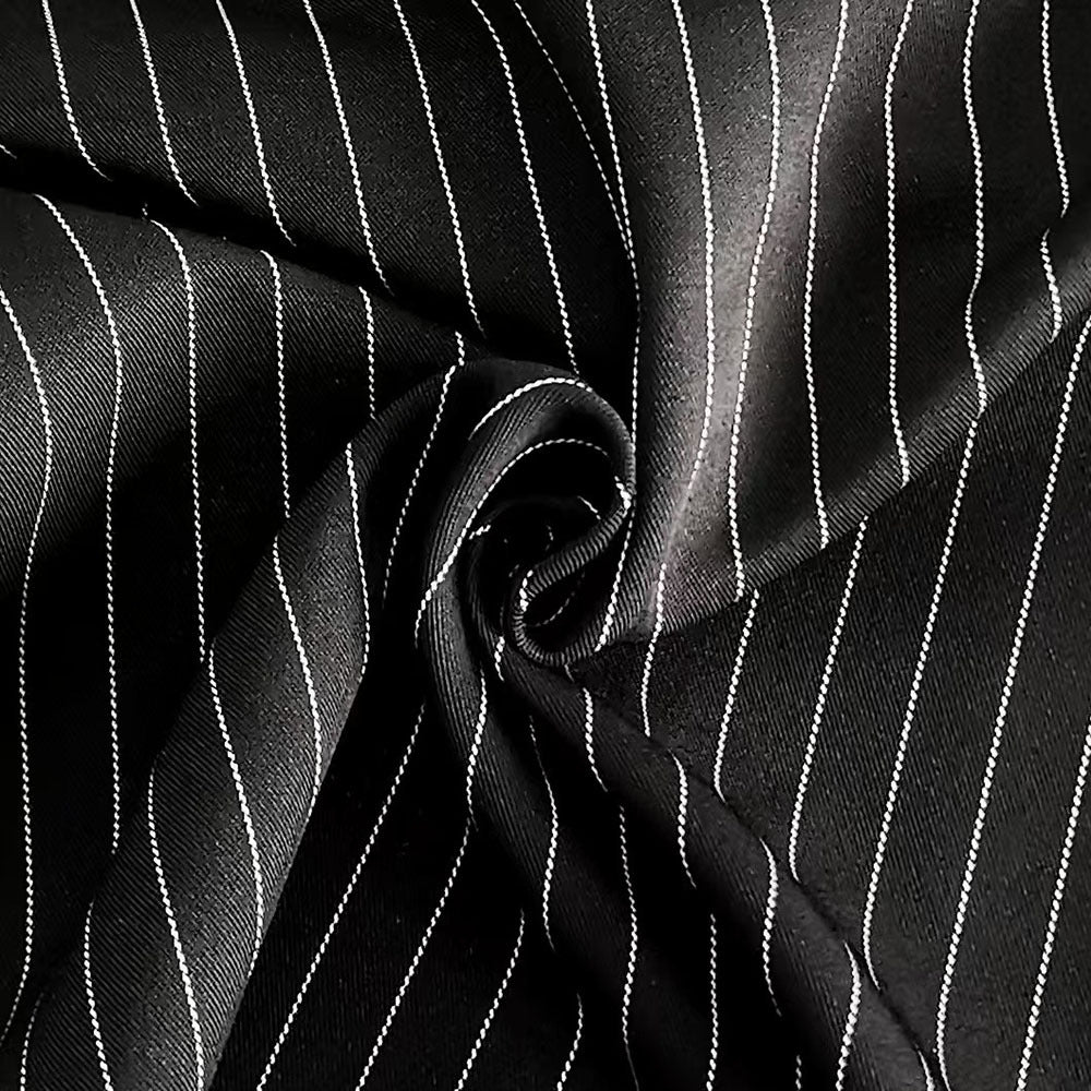 Damen Weitgeschnittene Pluderhose mit feinen Streifen Stalluxe