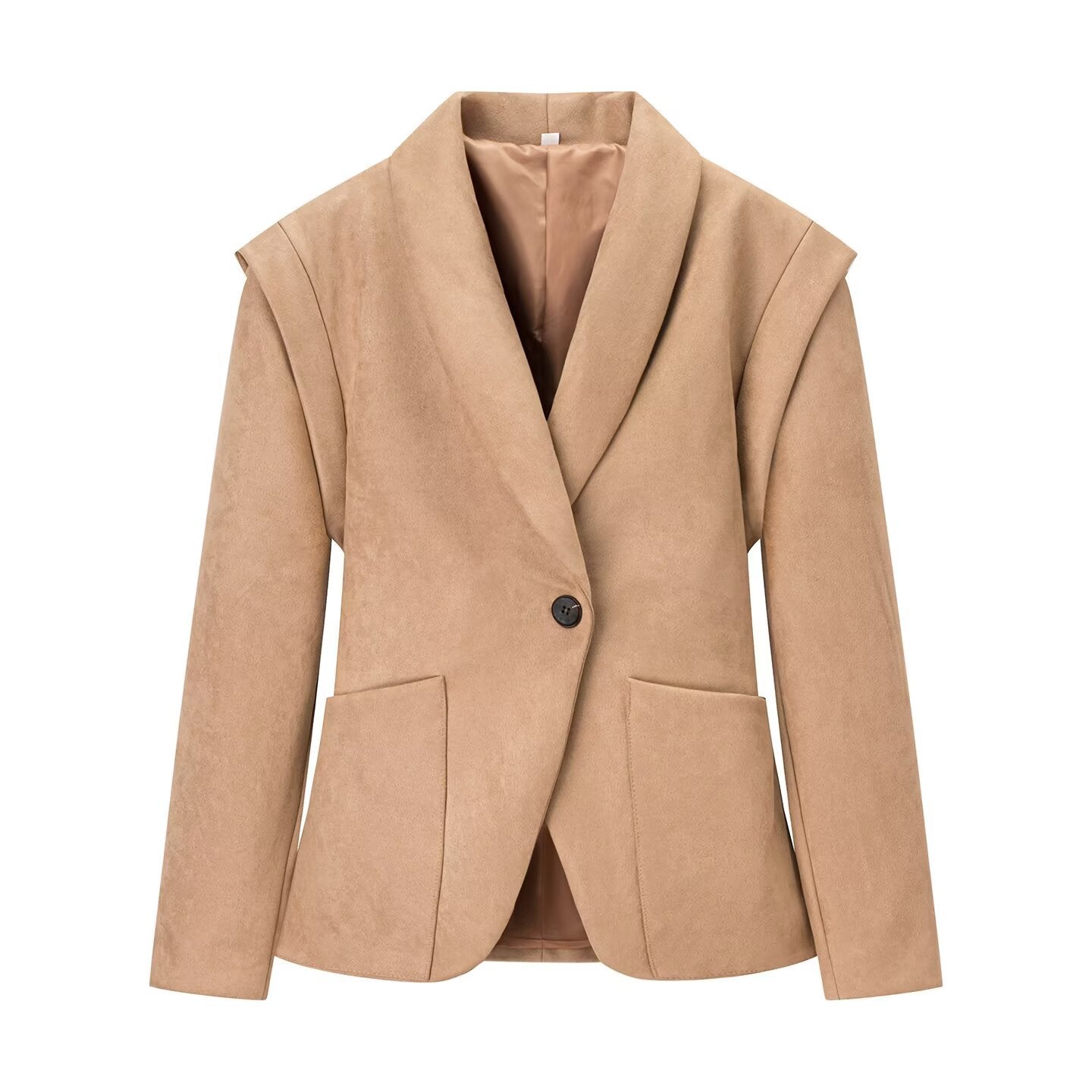 Damen Eleganter Blazer im modernen Schnitt mit großen Taschen Stalluxe