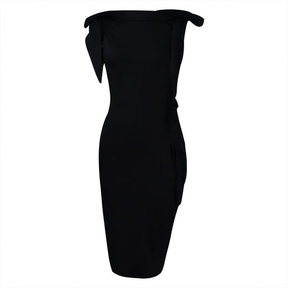 Damen Elegantes Wickelkleid mit lässigem Style und Schulterdetails Stalluxe