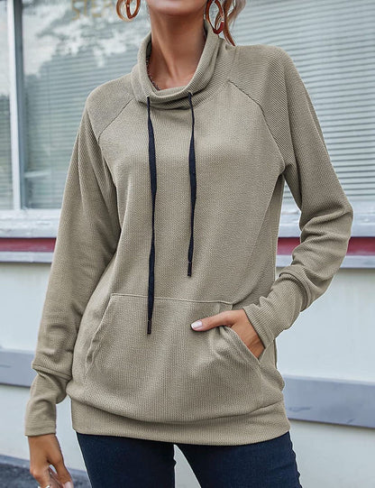 Damen modischer Kapuzensweater mit praktischen Taschen und ergonomischem Schnitt Stalluxe