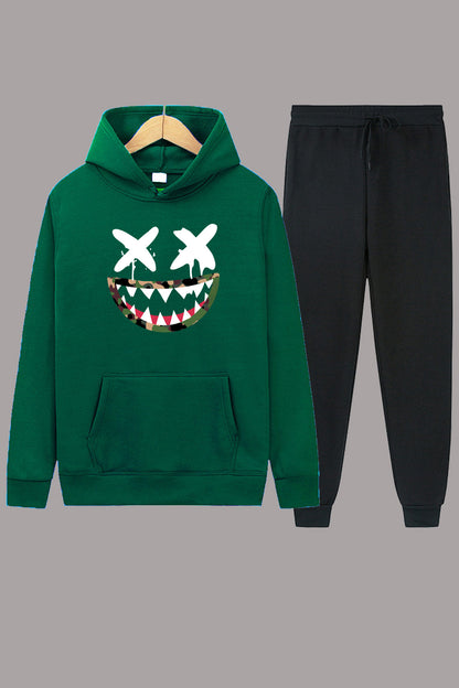 Damen Kapuzenpullover und Jogginghose Set mit kreativem Motiv Stalluxe