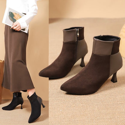 Damen Elegante Stiefeletten mit schickem Blockabsatz und modischen Details Stalluxe