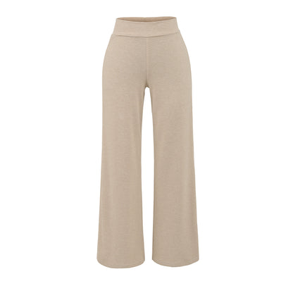Damen weite Jersey-Hose mit hohem Bund Stalluxe