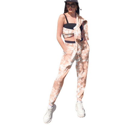 Damen Freizeit-Hosen mit modernen Batik-Muster Stalluxe