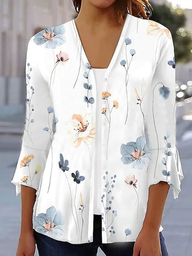 Damen Bluse mit floralen Mustern Stalluxe