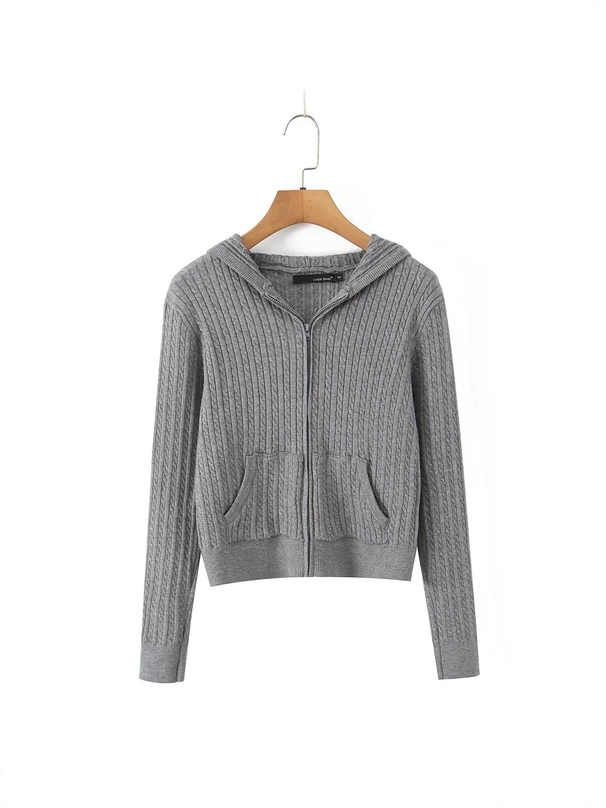 Damen Freizeit-Hoodie mit strukturierter Oberflächenverarbeitung und praktischen Taschen Stalluxe