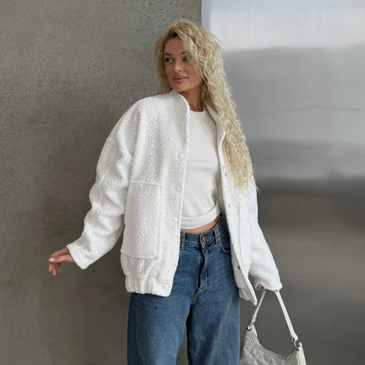 Damen Cozy Strickjacke mit Knopfdetails und weichem Material Stalluxe
