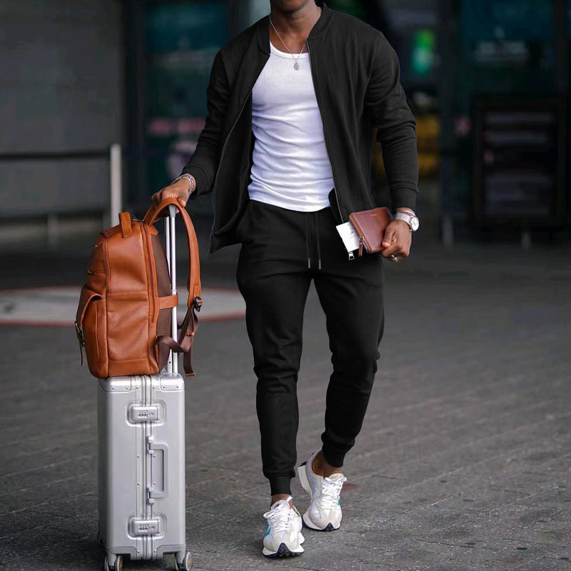 Product Image for Herren stylische Sweatjacke und Jogginghose Stalluxe - Schwarz / S