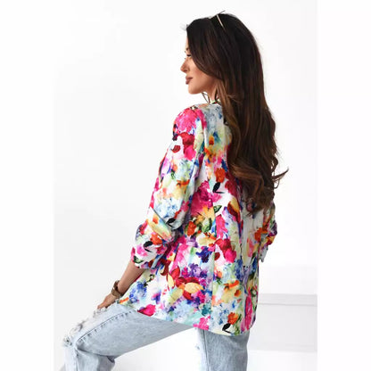 Damen Floral Druck Blazer Stalluxe