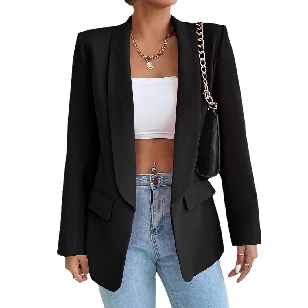 Damen Eleganter Blazer mit lässigem Schnitt und praktischen Taschen Stalluxe