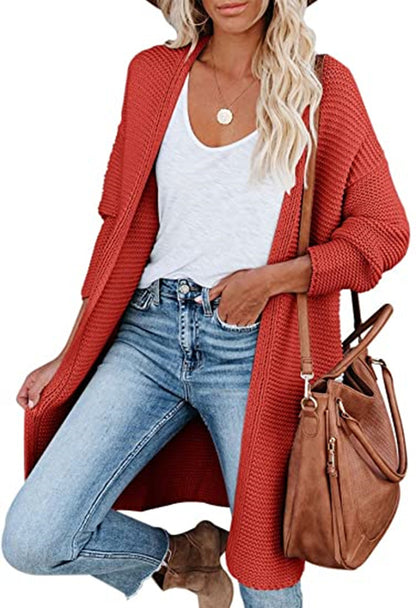 Damen Strickmantel Stalluxe