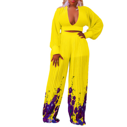 Damen Modischer und luftiger Jumpsuit mit floralem Druck Stalluxe