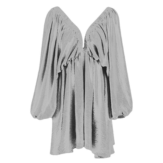 Damen Verspieltes Volantkleid mit tiefem V-Ausschnitt Stalluxe