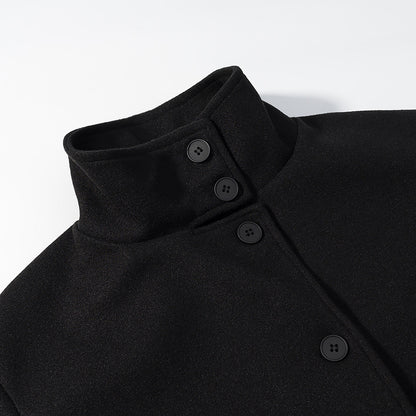 Damen cropped Blousonjacke mit elegantem Stehkragen und Knopfverschluss Stalluxe