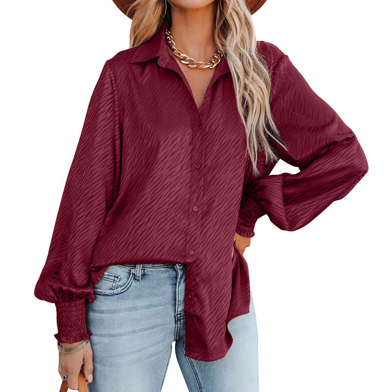 Damen Bluse mit lässigem Schnitt und voluminösen Ärmeln Stalluxe