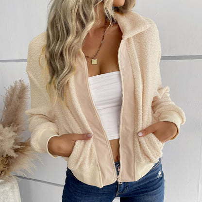 Damen kuschelige Teddyjacke Stalluxe