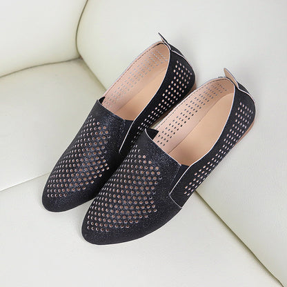 Damen elegante Slipper mit glitzerndem Obermaterial und atmungsaktiven Perforationen Stalluxe