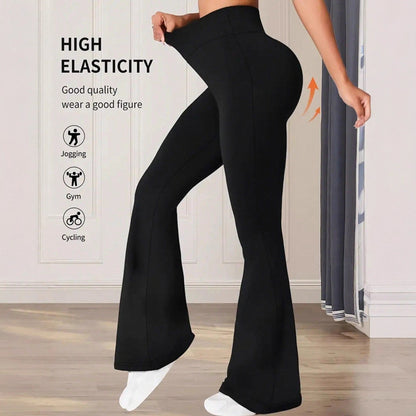 Damen Hochwaisted Flared Leggings Stalluxe