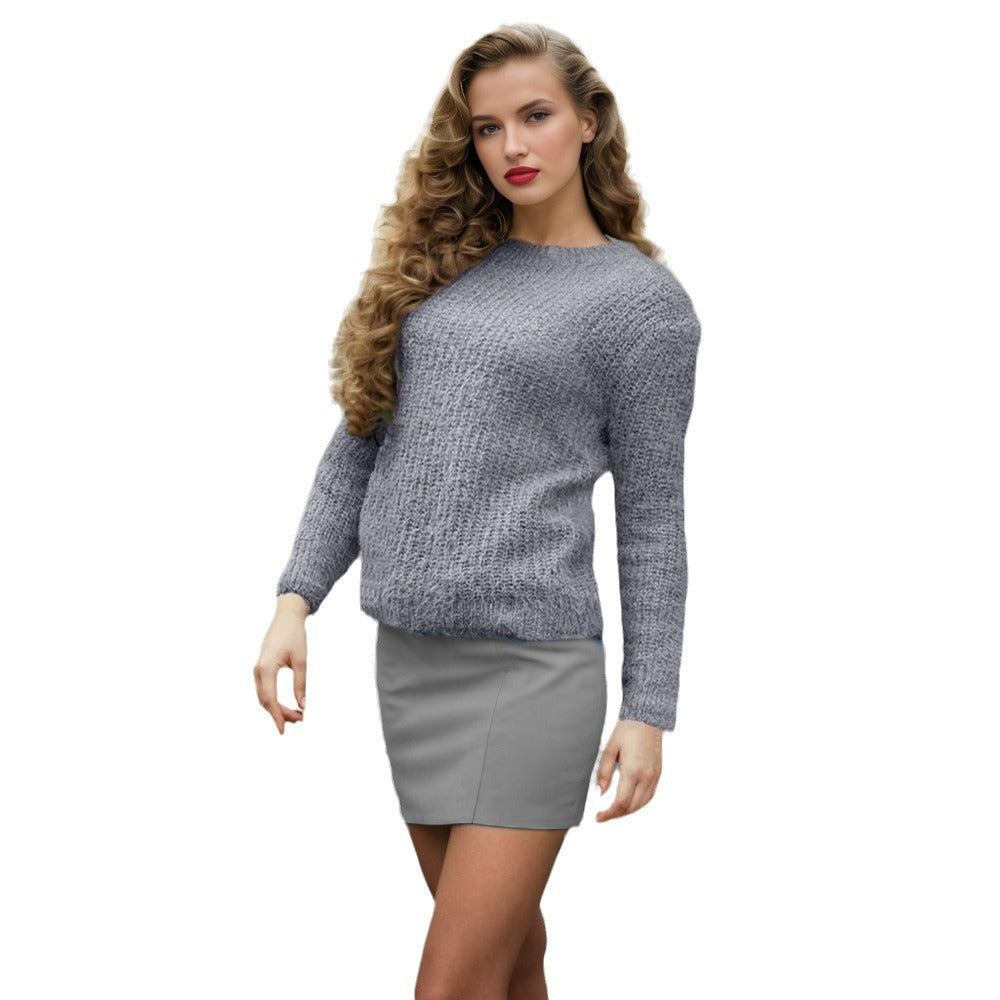 Damen Kuscheliger Strickpullover mit Rundhalsausschnitt und Pilling-Schutz Stalluxe