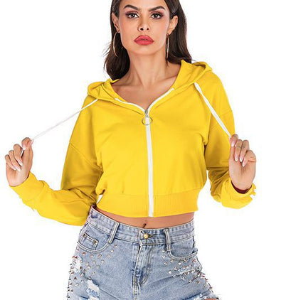 Damen Sportlicher Kapuzenpullover Stalluxe Gelb XL