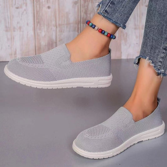 Damen Atmungsaktive Slip-On Sneakers mit flexiblem Fußbett Stalluxe