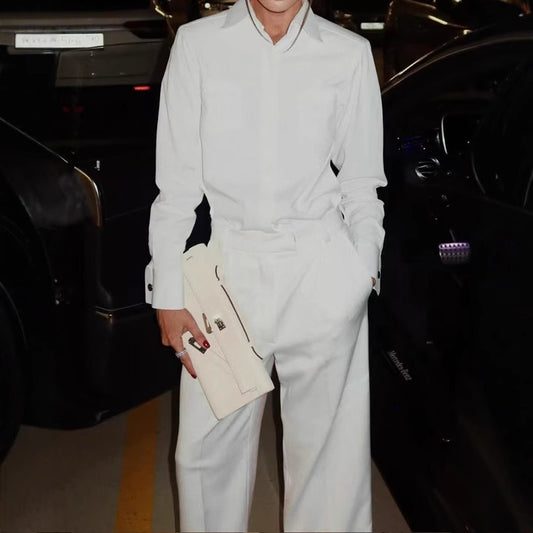 Damen Elegantes Oversized Jumpsuit mit Gürtel und weitem Bein Stalluxe