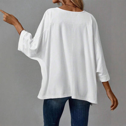Damen Oversized Sweatshirt mit asymmetrischem Schnitt und intuitivem Tragekomfort Stalluxe