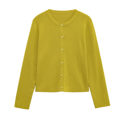 Damen Strickjacke mit Knopfleiste und femininer Passform Stalluxe