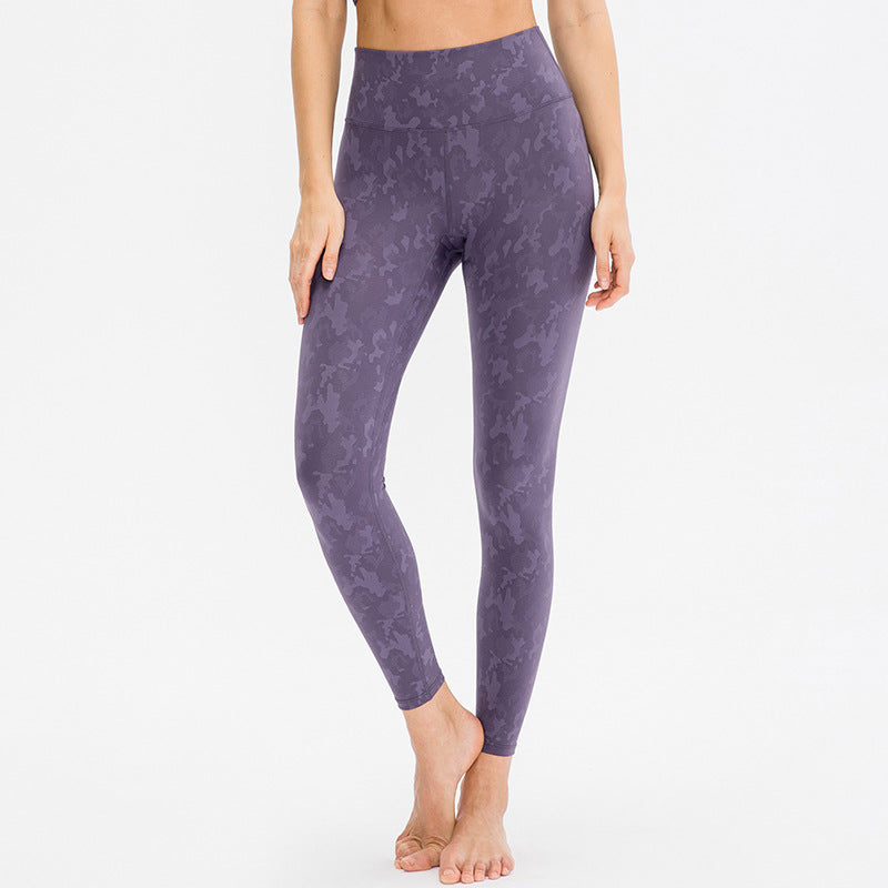 Damen Hoch geschnittene Fitness-Leggings mit einzigartigem Camouflage-Design Stalluxe