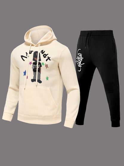 Damen Hoodie und Jogginghose Set mit kreativem Design Stalluxe