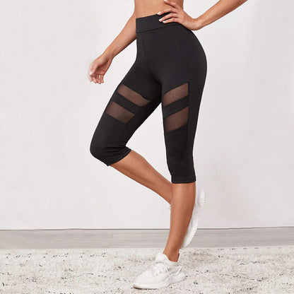 Damen Fitness-Leggings mit innovativen Mesh-Einsätzen Stalluxe