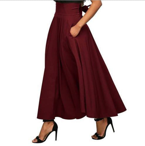 Damen luftiger Rock mit hohem Bund und eleganter Silhouette Stalluxe