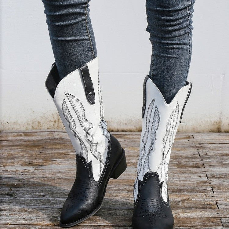 Damen Cowboystiefel mit elegantem Stitching Stalluxe