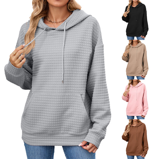 Damen Hoodie mit besonderen Strukturdetails Stalluxe