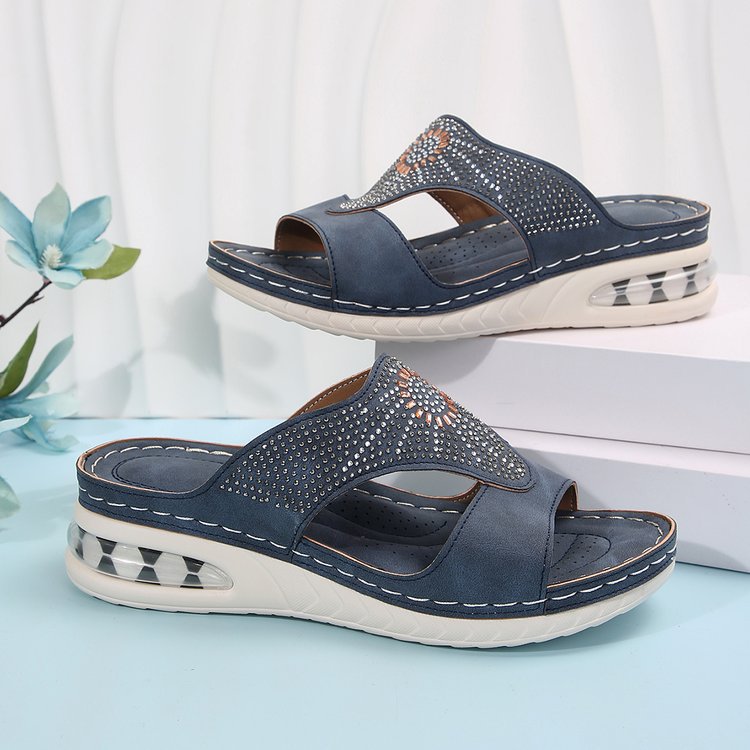 Damen Orthopädische Sandalen mit luftigem Design und elegantem Schmuck Stalluxe